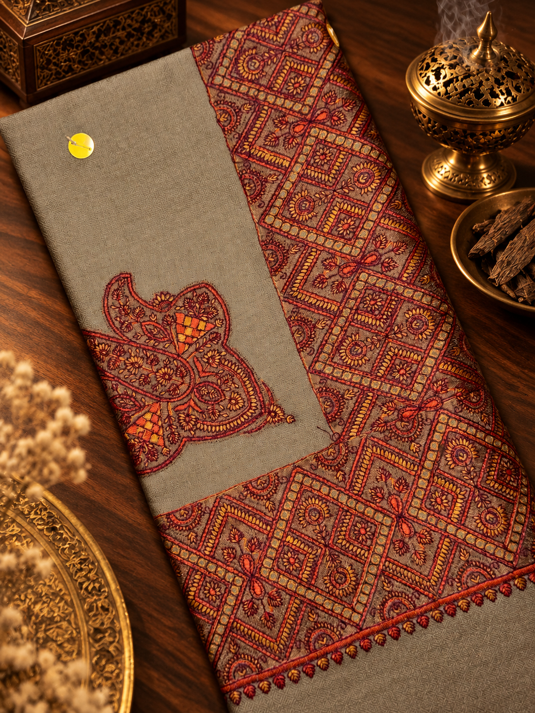 Terracotta Paisley