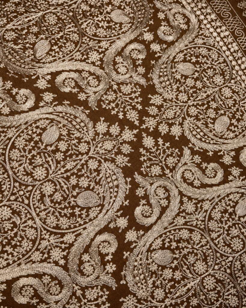 Zabarwan Silver Zari